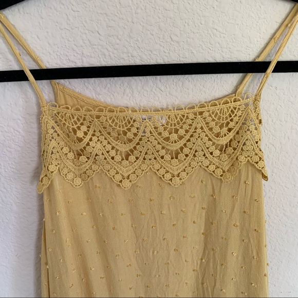 Mine Crocheted Décolletage Spaghetti Strap Sleeveless Top - Picture 6 of 13